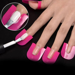 26pcs U Curve Nail Protector Nail Polish Spill Proof Tool