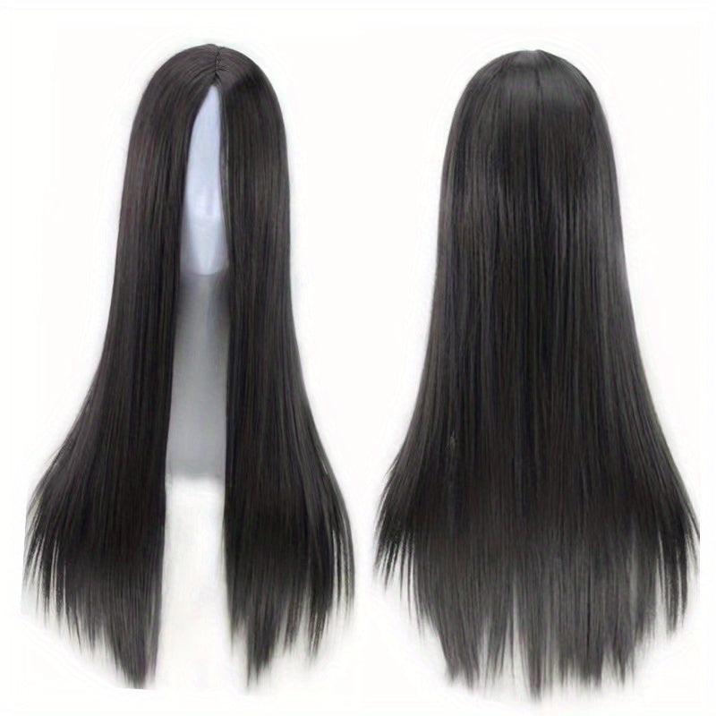 Long Straight Wig Middle Part 71 12 Cm Straight Syntheitic Wig