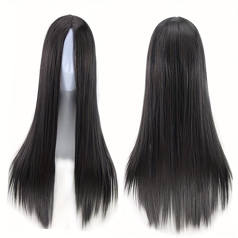 Long Straight Wig Middle Part 71 12 Cm Straight Syntheitic Wig