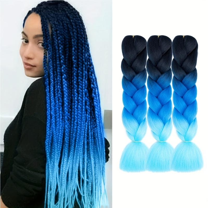 Colorful Jumbo Braiding Hair Extensions - 3 Packs