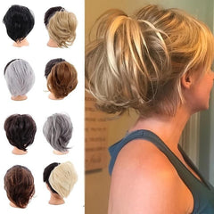 Messy Bun Scrunchie Chignon Elastic Hair Bands Hair Extensions