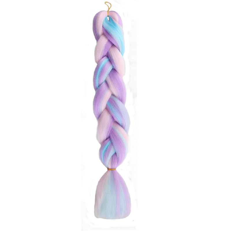 60 96 Cm Multicolor Jumbo Braiding Extension Synthetic Fiber Long Twist Braids