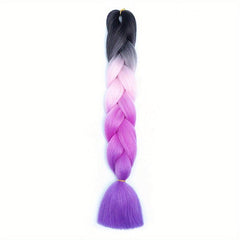 60 96 Cm Multicolor Jumbo Braiding Extension Synthetic Fiber Long Twist Braids