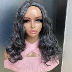 Loose Wave Synthetic Wig Natural Curly Heat Resistant Mixed Wavy Wig