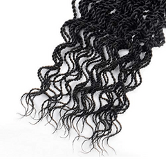 45 72 Cm Wavy Twisted Crochet Hair Extensions For Women