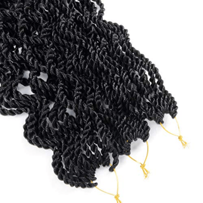 45 72 Cm Wavy Twisted Crochet Hair Extensions For Women