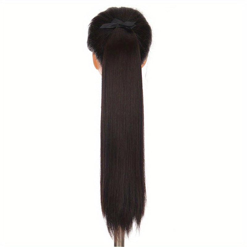 Long Voluminous Ponytail Synthetic Hair Extensions