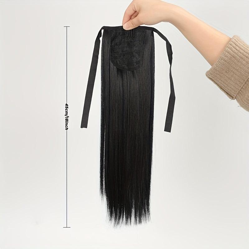 Long Voluminous Ponytail Synthetic Hair Extensions