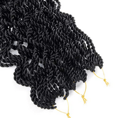 6packs 45 Wavy Senegalese Twisted Crochet Hair 18inch