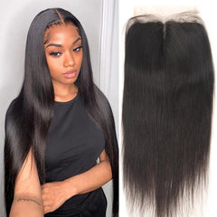 Brazilian Human Hair Lace Closure 20-32-60-96 Cm Straight
