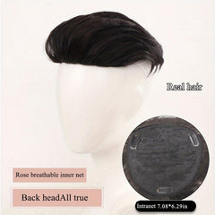 Short Straight Hair Pieces Synthetic Fiber Hair Toppers Clip On Hair Extensions