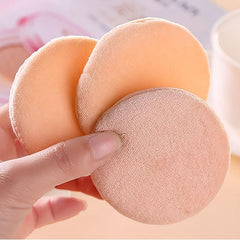 Round Makeup Puffs with Ribbon - Set of 3