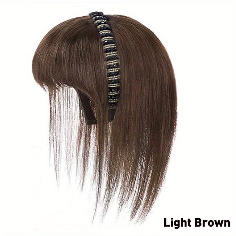 Synthetic Straight Bangs Hair Hoop With Rhinestones