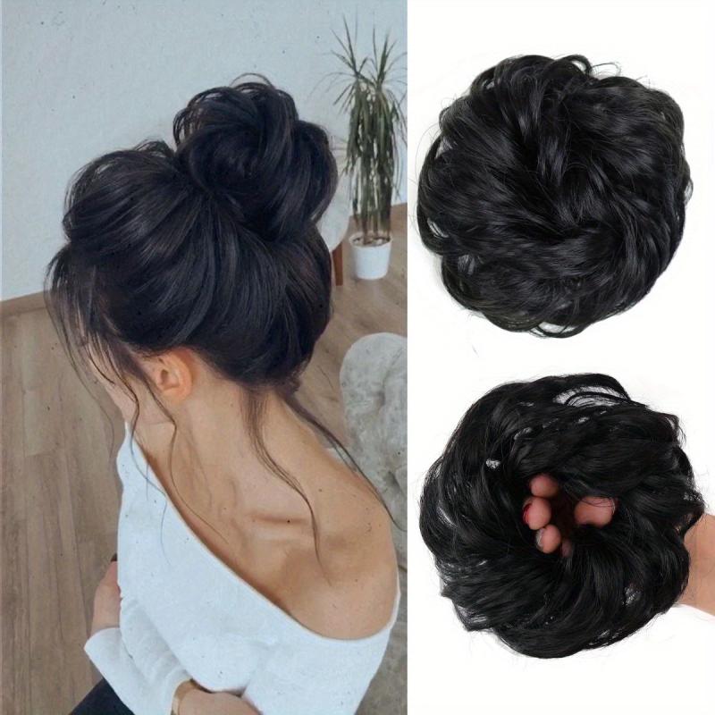 Wavy Curly Messy Bun Hair Piece Scrunchie Chignon Ponytail Extension