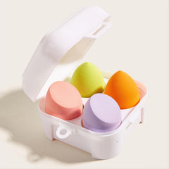 4-Piece Soft Latex Makeup Sponge Set for Flawless Results