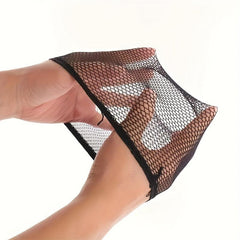 5pcs Breathable Fishing Net Wig Cap with Elastic Nylon Mesh Lining
