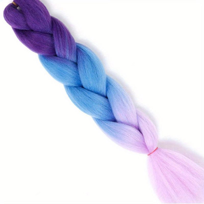 60 96cm Ombre Jumbo Braid Hair Extensions Colorful Gradient DIY Highlig...
