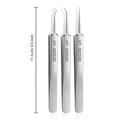 Professional Blackhead Remover Tweezers Precision Pimple Popper Tool Kit