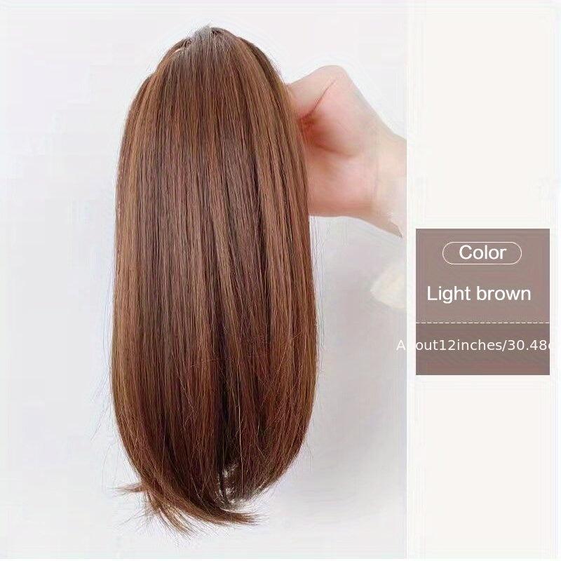 Short Micro Curl Clip Ponytail Inner Buckle High Claw Ponytail