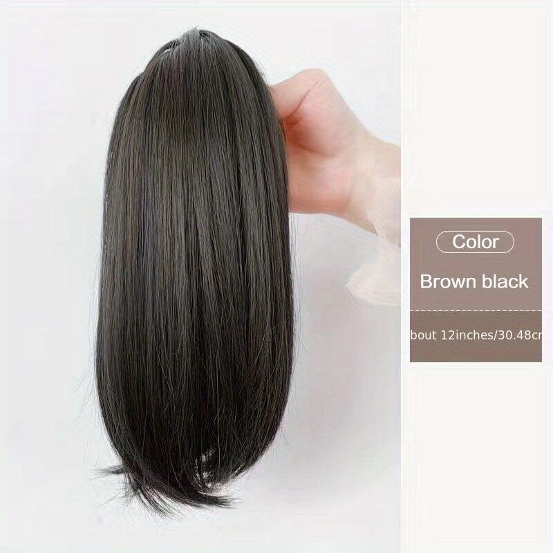 Short Micro Curl Clip Ponytail Inner Buckle High Claw Ponytail