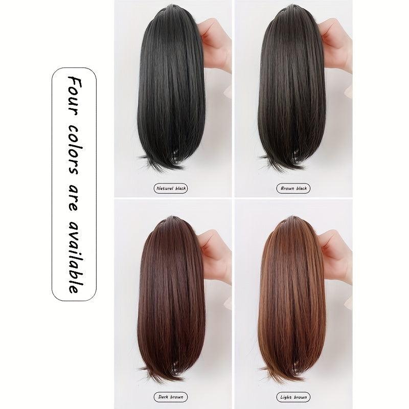 Short Micro Curl Clip Ponytail Inner Buckle High Claw Ponytail