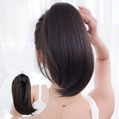 Short Micro Curl Clip Ponytail Inner Buckle High Claw Ponytail
