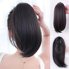 Short Micro Curl Clip Ponytail Inner Buckle High Claw Ponytail