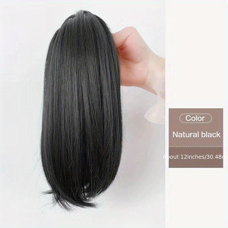 Short Micro Curl Clip Ponytail Inner Buckle High Claw Ponytail