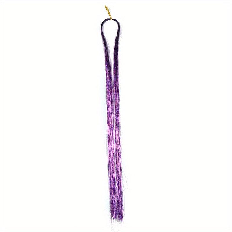 Y2K Tinsel Hair Extension 55 Synthetic Clip In Hair Extensions