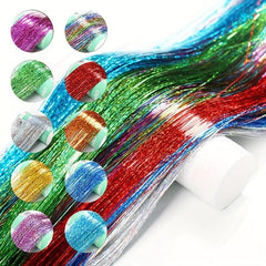 Y2K Tinsel Hair Extension 55 Synthetic Clip In Hair Extensions