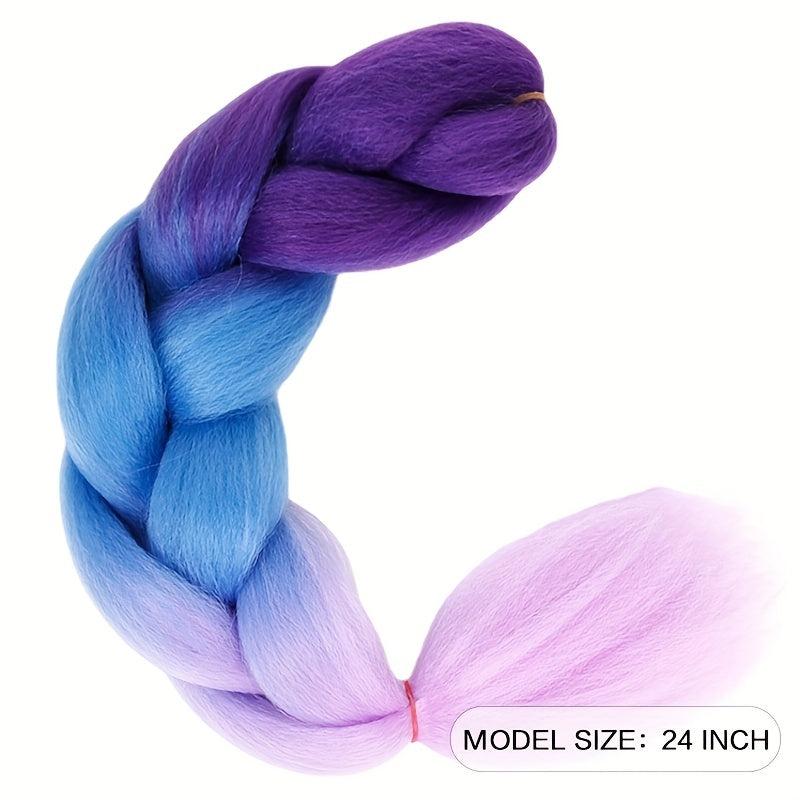 Colorful Jumbo Braiding Hair Extensions 60-96cm Box Braids Crochet Extensions