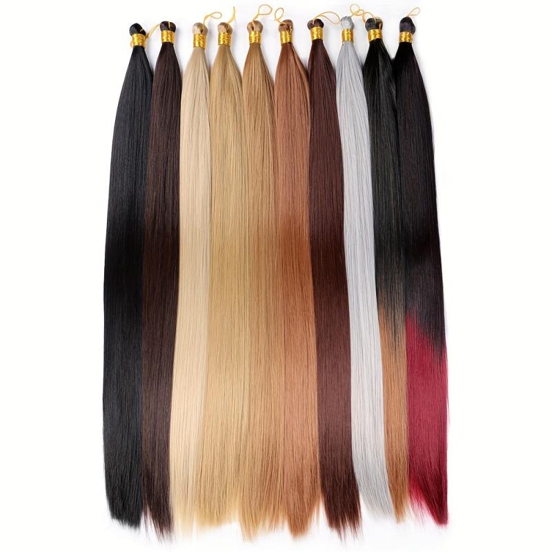 Silky Straight Braiding Hair Extensions 55-88 Cm Bulk Hair Extensions