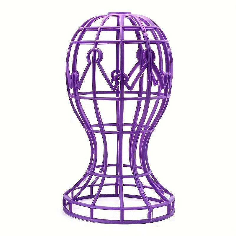 Foldable Wig & Hat Display Stand with Lantern Holder