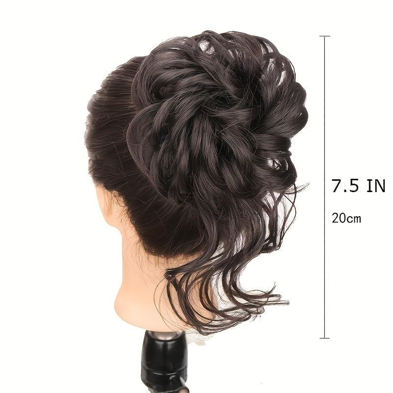 Curly Donut Chignon Updo Hairpiece for Women Girls