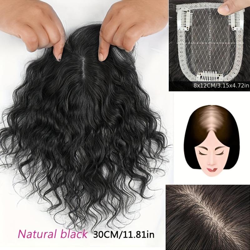 3D Bangs Invisible Seamless Head Hair Water Ripple Hair