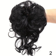 Messy Curly Hair Bun Updo Extension for Women Girls