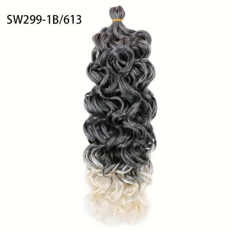 Long Curly Hair Synthetic Crochet Hair Extensions Natural Look