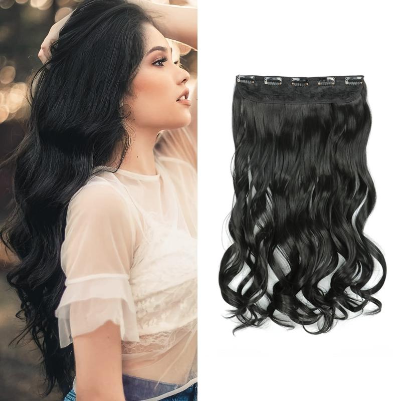 Long Curly Wave Clip-In Synthetic Hair Extensions for Women