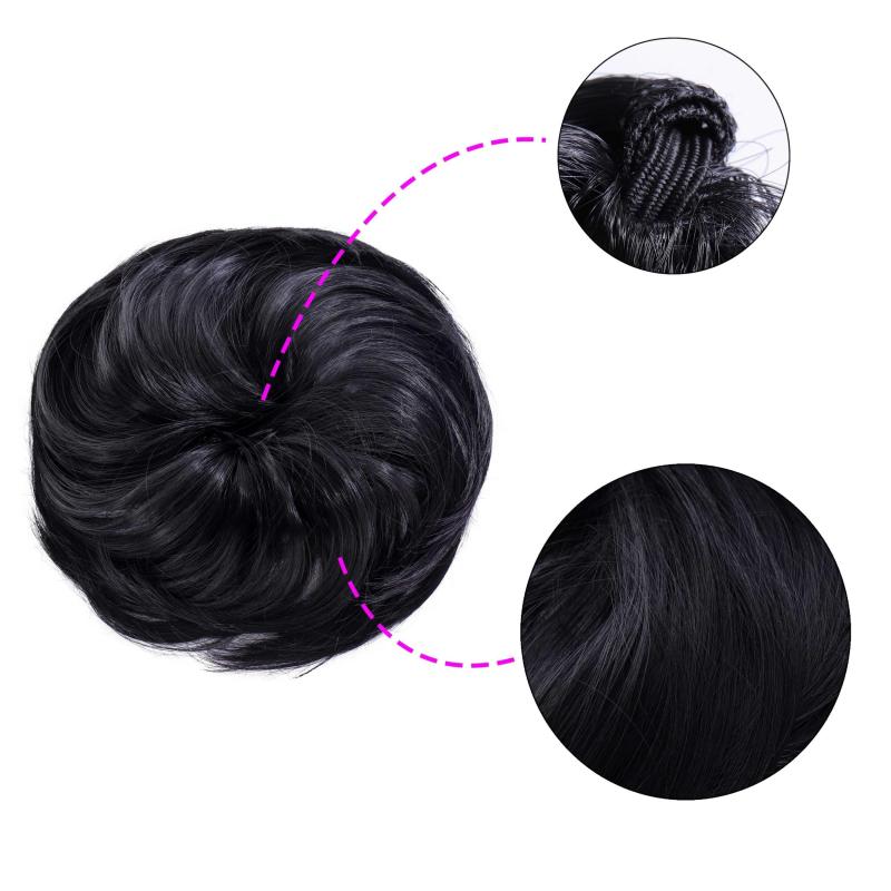 Synthetic Messy Bun Scrunchie Chignon Hair Piece
