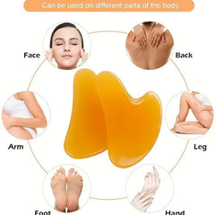 Heart Shape Gua Sha Facial Massage Tool - Skin Care Tool for Face & Body