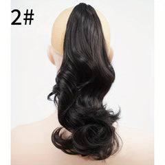 Fluffy Synthetic Hair Short Curly Claw Clip Ponytail