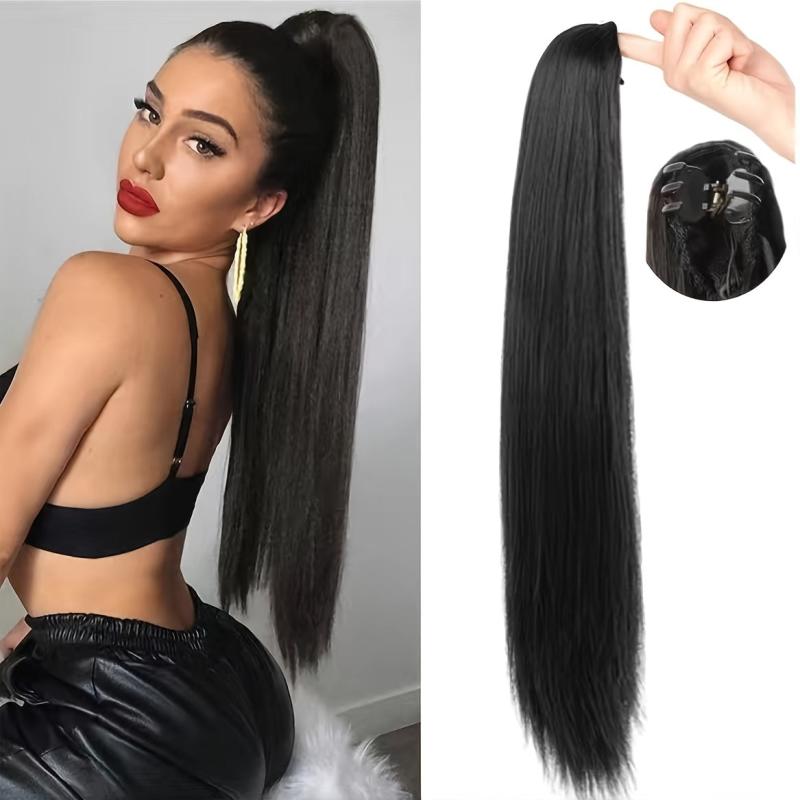 Synthetic Claw Clip On Ponytail Hair Extension for Women