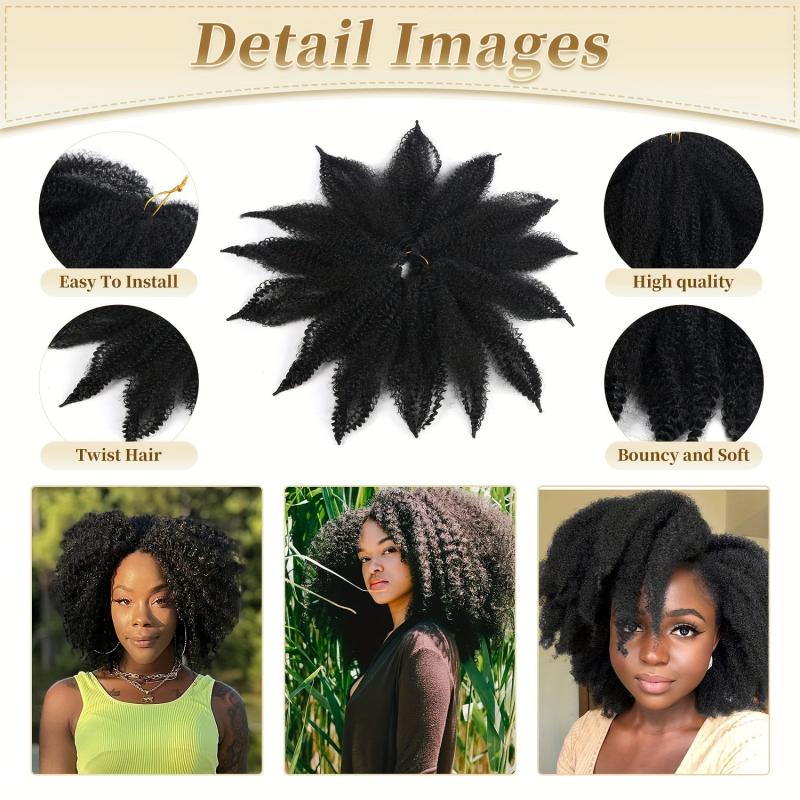 Afro Kinky Crochet Hair Wig for Women