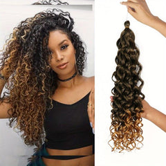 Short Curly Crochet Hair Beach Curl Water Wave Deep Twist Crochet Braids Extensi