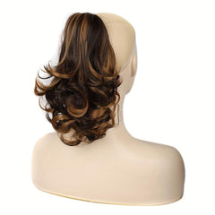 Long Curly Wavy Ponytail Extensions Synthetic Clip In Hair Extensions