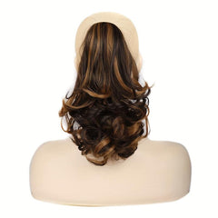 Long Curly Wavy Ponytail Extensions Synthetic Clip In Hair Extensions
