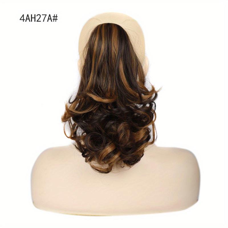 Long Curly Wavy Ponytail Extensions Synthetic Clip In Hair Extensions