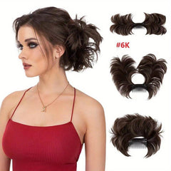 Synthetic Hair Bun Messy Hair Bun Styles High temperature Fiber