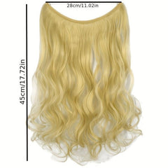Long Curly Wavy Hair Extensions with Fish Line for Women Girls