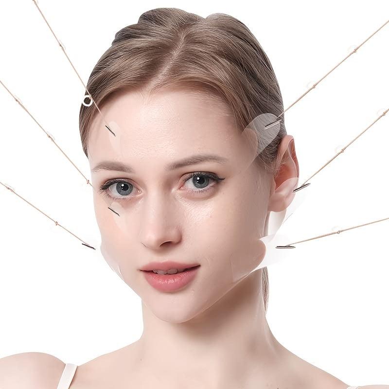 60pc V Shape Face Lift Tapes with Chin Reducer & Wrinkle Patches
